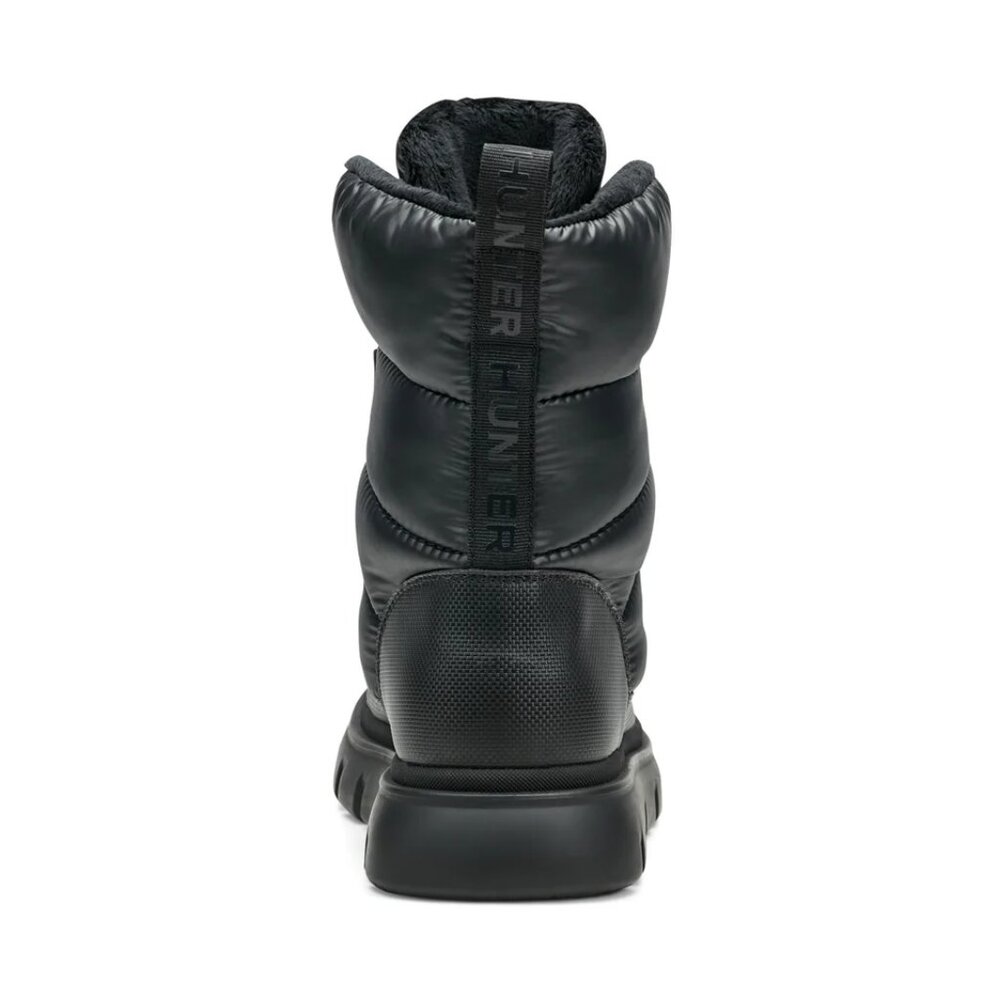 Hunter Women's Moon Lug Sole Insulated Waterproof Snow Booties in Black - Picture 8 of 10